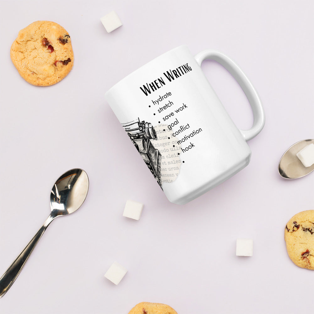 Writer's Checklist ceramic mug